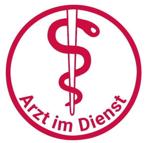 Autoschild Arzt im Dienst